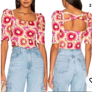 Free People Give Me More Crop Top in Pop Combo